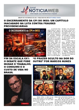 Capa do Jornal Noticia Web - 22/12/25