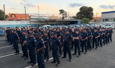 Secretário General Peternelli, se reúne com o batalhão da Guarda Civil Municipal (GCM) em Sumaré