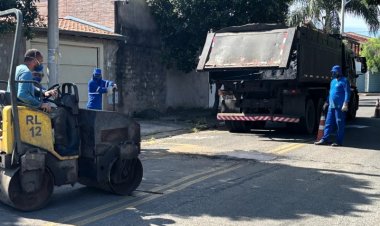 Paulínia segue com operação "tapa-buraco" nos bairros da cidade