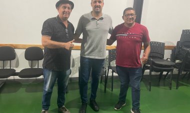 Presidente da Câmara Municipal de Hortolândia, Daniel Laranjeiras, visita Sindicato para tratarem de temas relacionados ao funcionalismo público da cidade