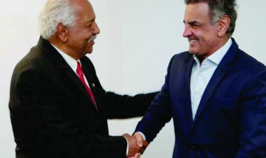 O Legado de Hélio de Oliveira Santos abraçado pelo PSDB: Deputado Federal Aécio Neves recebeu Dr. Hélio em Brasília