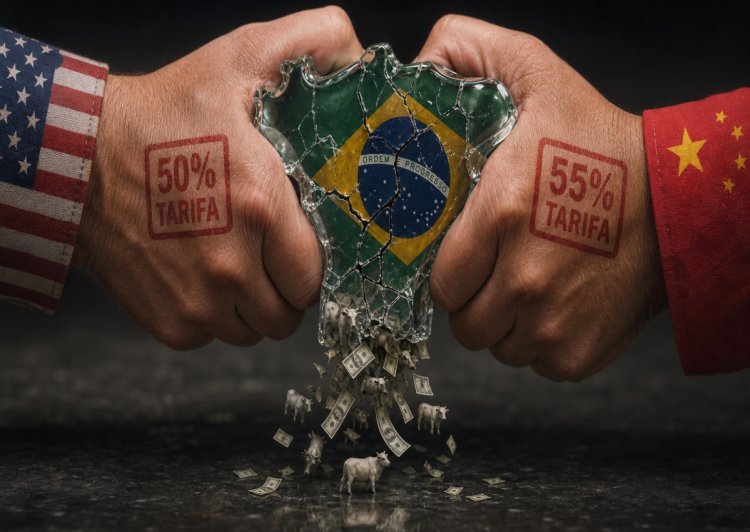 O duplo cerco: Brasil entre o tarifaço americano e as barreiras chinesas