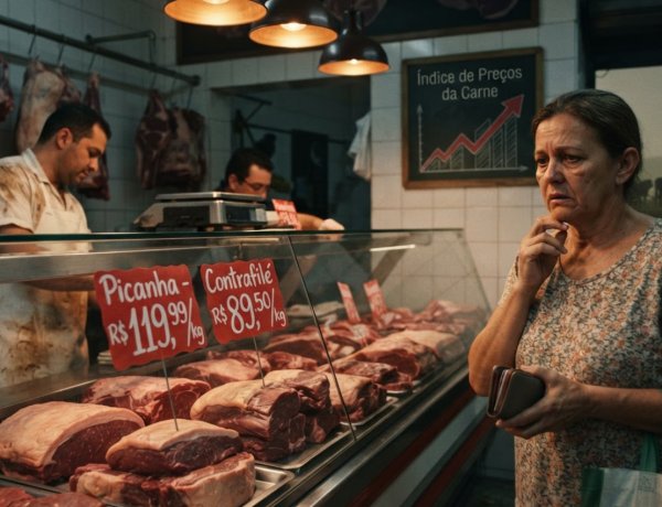 Carne a preço de ouro: a conta que o mercado manda o brasileiro pagar