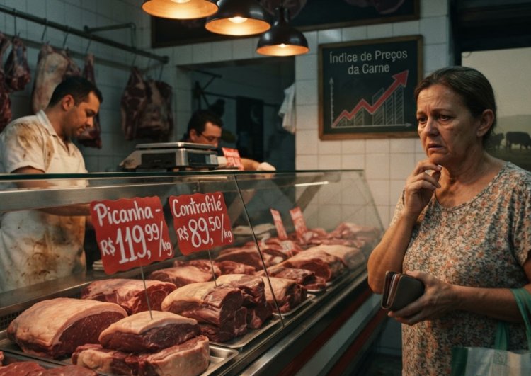 Carne a preço de ouro: a conta que o mercado manda o brasileiro pagar